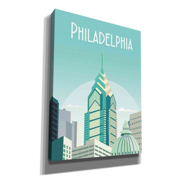 Philadelphia  by Arctic Frame Studio, Canvas Wall Art Online now