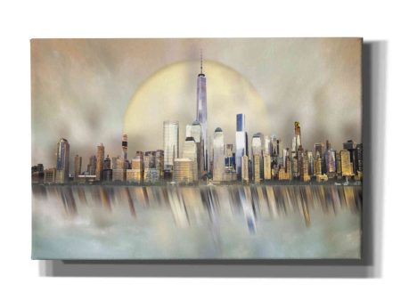 City In The Sky 1  by Hal Halli, Canvas Wall Art Sale