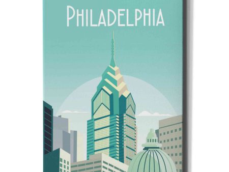 Philadelphia  by Arctic Frame Studio, Canvas Wall Art Online now