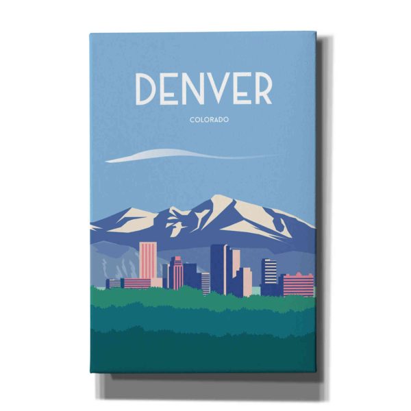 Denver  by Arctic Frame, Canvas Wall Art Hot on Sale