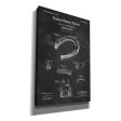 Horseshoe Blueprint Patent Chalkboard,  Canvas Wall Art For Sale