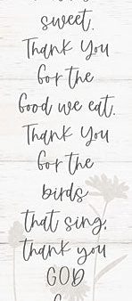 ALP2399A - Thank You Prayer - 12x36 Discount