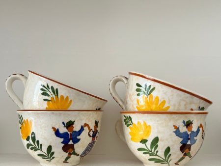 Alpine Peasant Teacups & Saucers For Discount