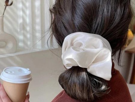 Satynowa frotka do włosów scrunchie For Discount