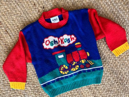 Vintage Kid s Osh Kosh Train Sweater Discount