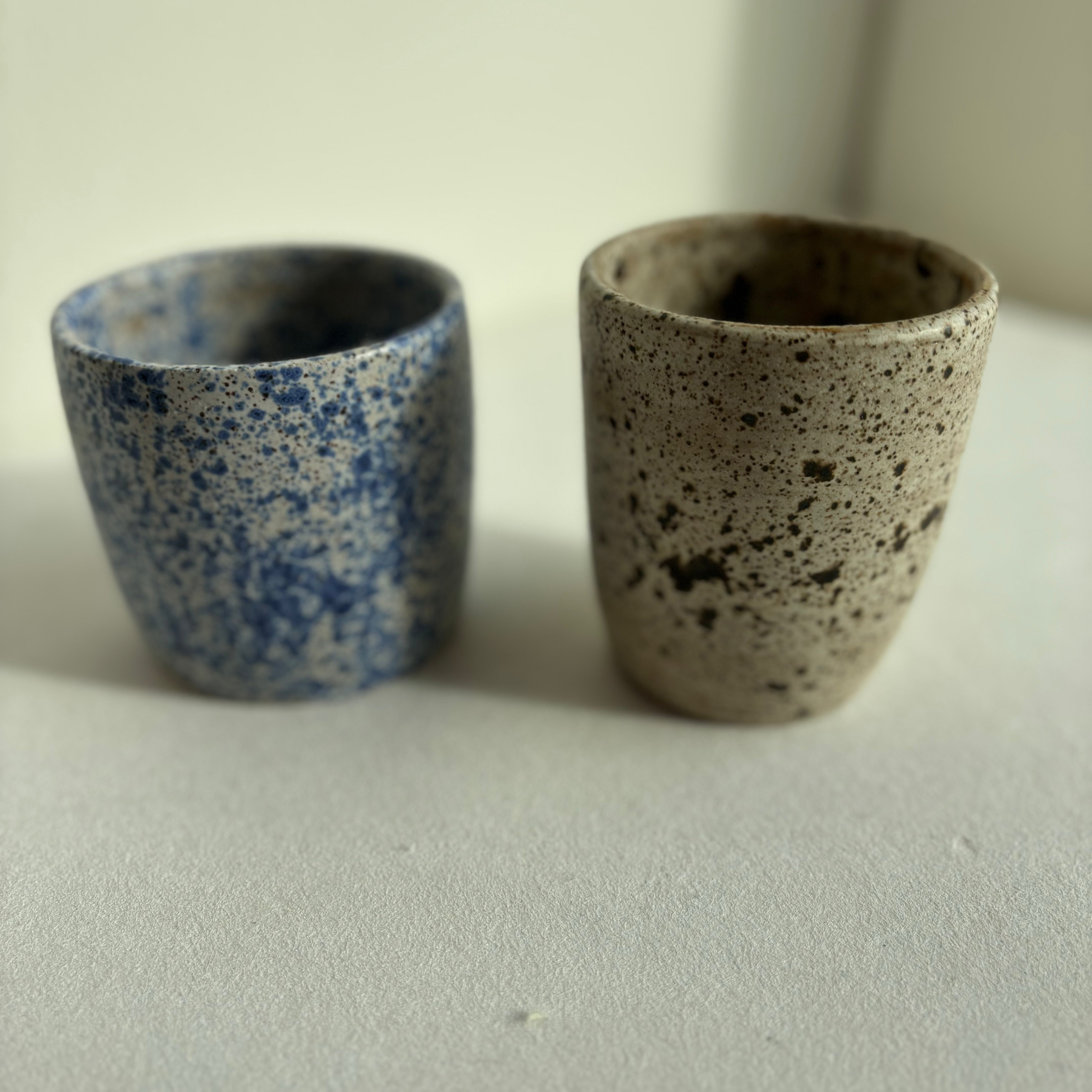 Blue Speckle Ceramic Cup Hot on Sale