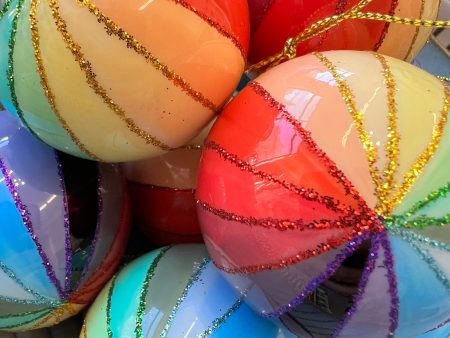 Rainbow Bauble Ornaments For Discount