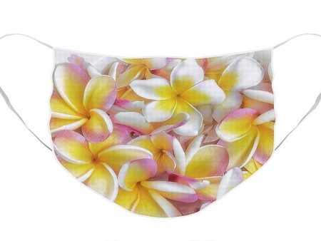 A Plate of Plumerias - Face Mask Online Hot Sale