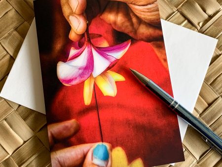 The Lei Maker s Hands greeting cards   8 pk for $20 Supply