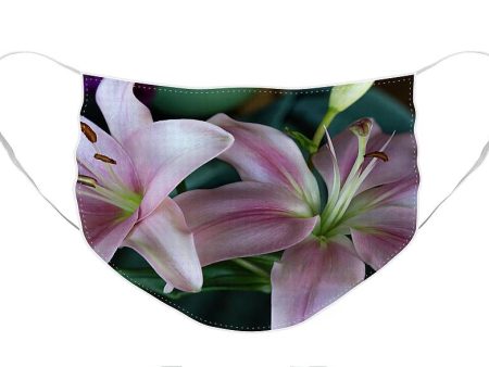 Two Lilies - Face Mask For Sale