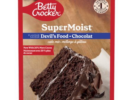 BETTY CROCKER - SUPER MOIST DEVIL FOOD CAKE MIX 12x375 GR on Sale