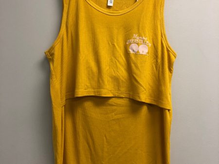 Outlet 6908 - Latched Mama Ribbed Nursing Tank - Marigold - Extra Large Supply