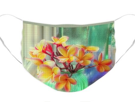 Plumeria Posy - Face Mask For Discount