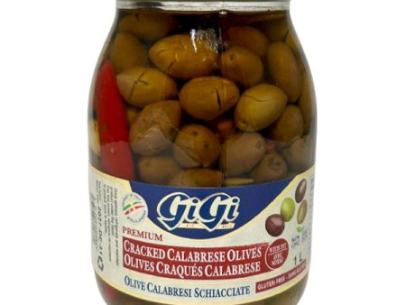 GIGI - CRACKED CALABRESE OLIVES 6x1 LT Supply