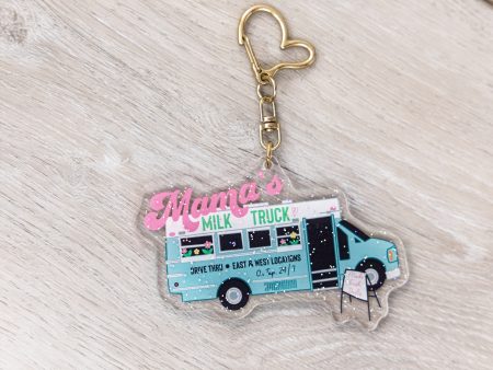 Latched Mama Milk Truck Keychain Hot on Sale