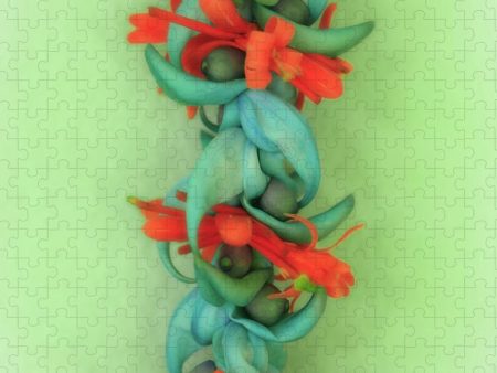 Blue Jade and Huapala Lei - Puzzle Sale