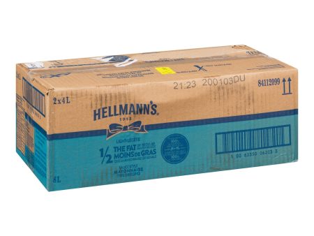 HELLMANNS - 1 2 THE FAT MAYONNAISE 2x4LT Supply