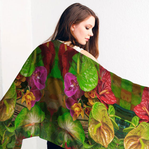 Anthurium Riot Modal ScarfSOLD OUT Sale