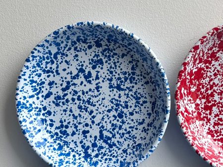 Enamel Splatterware Pasta Plate For Discount