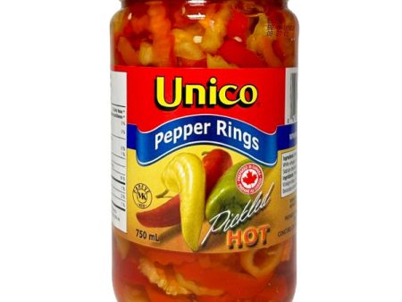 UNICO - HOT PEPPER RINGS 12x750 ML Hot on Sale