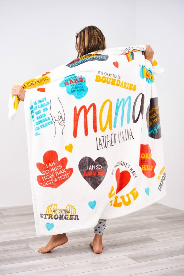 Latched Mama Fleece Blanket on Sale