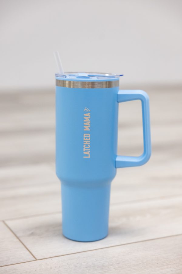 Latched Mama Travel Tumbler With Straw For Cheap