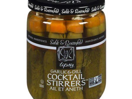 SABLE & ROSENFELD - TIPSY COCKTAIL STRS(PICKLE)GARLIC DILL 6x500 ML For Sale