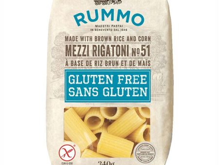 RUMMO - GLUTEN FREE MEZZI RIGATONI #51 12x340 GR Cheap