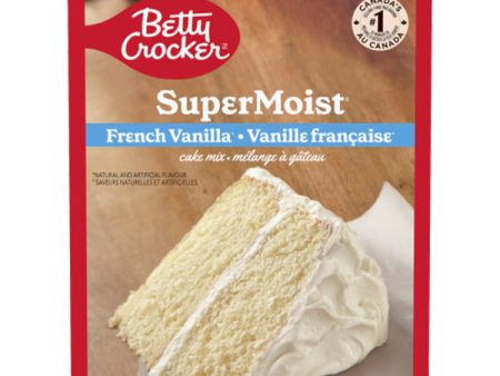 BETTY CROCKER - SUPER MOIST FRENCH VANILLA CAKE MIX 12x375 GR For Discount