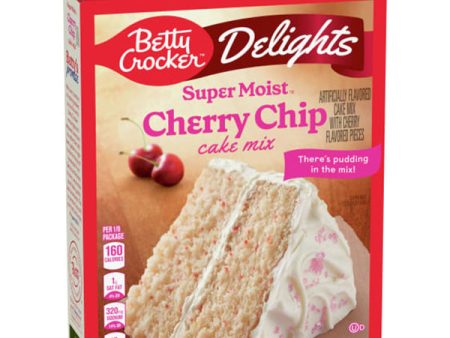 BETTY CROCKER - SUPER MOIST CHERRY CHIP CAKE MIX 12x375 GR Hot on Sale