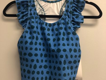 Outlet 6897 - Latched Mama Ruffle Nursing Swim Crop Top - Teal Surf - Extra Small For Sale