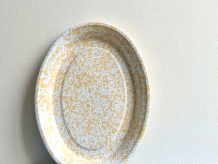 Enamel Splatterware Platter For Cheap