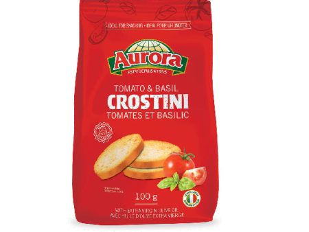 AURORA - CROSTINI TOMATO AND BASIL 10x100 GR on Sale