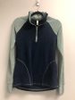 Outlet 6817 - Latched Mama Zip Fleece Nursing Pullover - Final Sale - Navy Seafoam - Extra Extra Small Online now