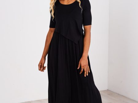 Latched Mama Front Knot Nursing Maxi Dress Supply