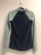 Outlet 6817 - Latched Mama Zip Fleece Nursing Pullover - Final Sale - Navy Seafoam - Extra Extra Small Online now