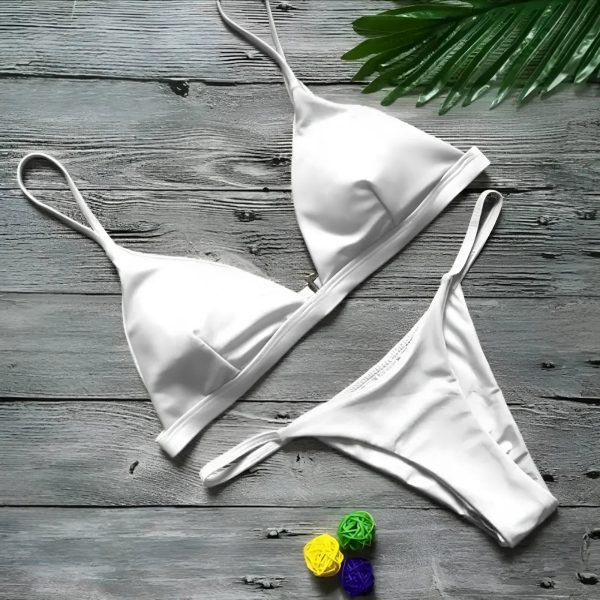 Dwuczęściowy strój kąpielowy bikini z trójkątnymi miseczkami Hot on Sale