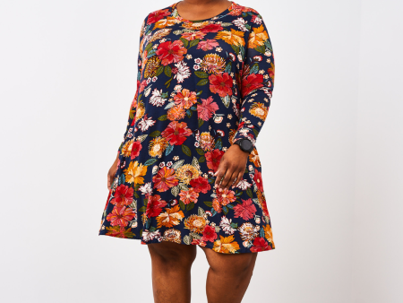 Latched Mama Long Sleeve Swing Nursing Dress - Final Sale Sale